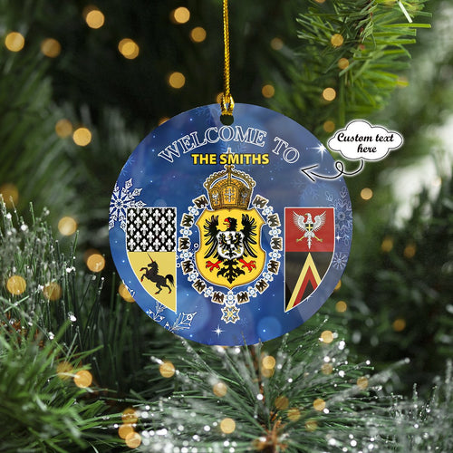 Custom Ornament - Welcome To Germany Family - Car Ornament