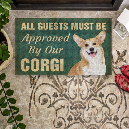3D Must Be Approved By Our Corgi Custom Doormat