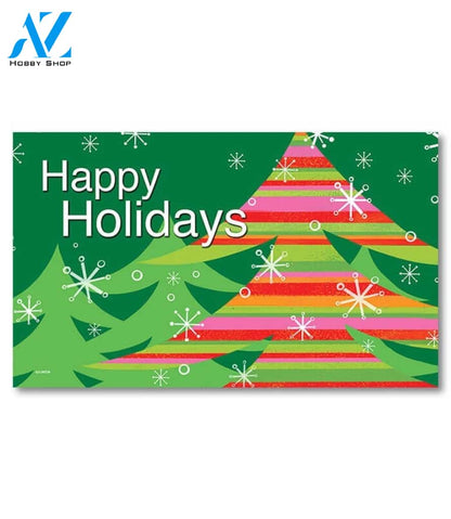 Mod Christmas Tree Doormat - 18" x 30"