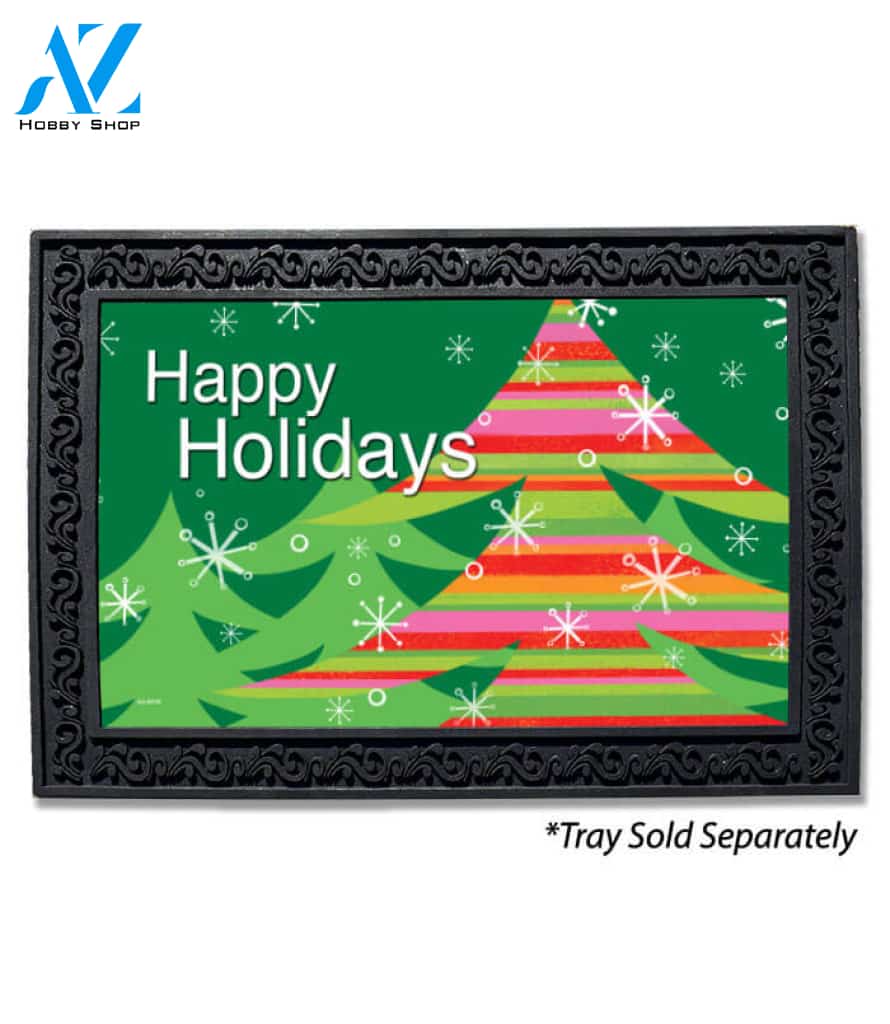 Mod Christmas Tree Doormat - 18" x 30"