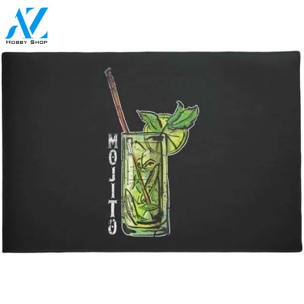 Mojito Drink Enthusiast Bartender Doormat Welcome Mat House Warming Gift Home Decor Funny Doormat Gift Idea
