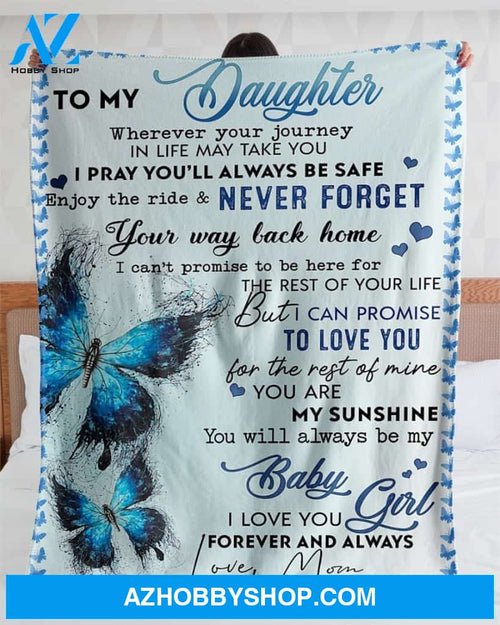 Mom Blanket, To My Daughter Blanket From Mom, Mothers Day Blanket