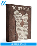 Mom Canvas From Daughter So Much Of Me Is Made From What I Learned From You Vintage Wooden Canvas Wall Art Full Size