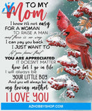 Mom Canvas To My Mom I Know It's Not Easy Son Cardinal Canvas Wall Art Full Size