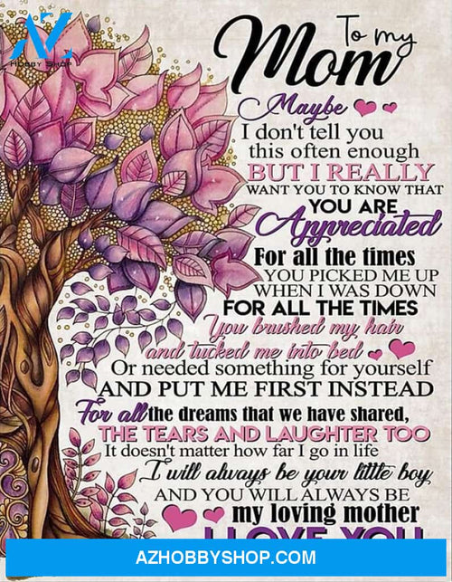 Mom Canvas To My Mom Maybe I Don't Tell You Son Purple Tree Canvas Wall Art Full Size