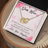 Mom From Daughter Happy Mother’s Day Interlocking Hearts Necklace