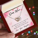 Mom From Daughter Happy Mother’s Day Interlocking Hearts Necklace