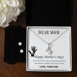 The Love Between a Mother and Son Alluring Beauty Necklace Earring Set