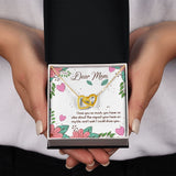 Mom I Love You So Much Interlocking Hearts Necklace