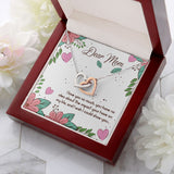 Mom I Love You So Much Interlocking Hearts Necklace