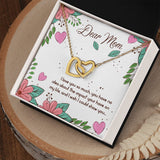 Mom I Love You So Much Interlocking Hearts Necklace