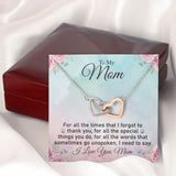 Mom  Interlocking Hearts Necklace