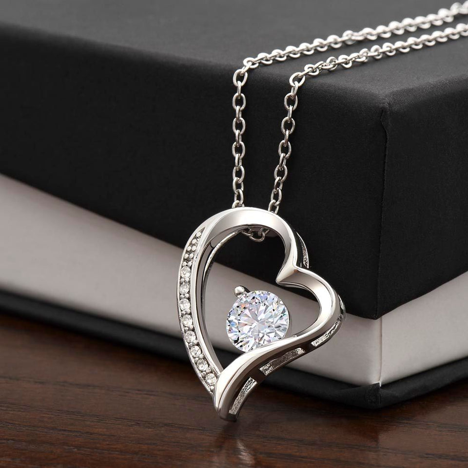 Mom My Anchor Forever Love Heart Necklace