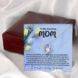 Mom My Anchor Forever Love Heart Necklace