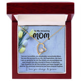 Mom My Anchor Forever Love Heart Necklace