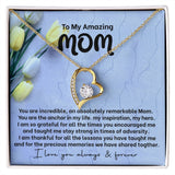 Mom My Anchor Forever Love Heart Necklace