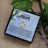 Mom My Anchor Forever Love Heart Necklace