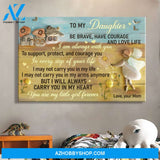 Mom to daughter - Angel blessing - You are my little girl forever - Family Landscape Canvas Prints, Wall Art