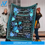 Mom To Daughter Blue Turtle In Black Fleece Blanket 