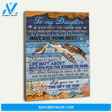 Mom To Daughter Canvas Print Wall Art - Matte Canvas