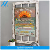 Mom To Daughter Follow Your Dreams Sunflower Family Wall Art Canvas