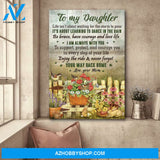 Mom to daughter - Garden - Life is about learning to dance in the rain - Family Portrait Canvas Prints, Wall Art