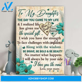 Mom to daughter - I wish you have the strength to face challenges with confidence - Family Portrait Canvas Prints, Wall Art