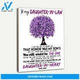 Mom To Daughter In Law Canvas Print Wall Art - Matte Canvas