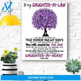 Mom To Daughter In Law Canvas Print Wall Art - Matte Canvas