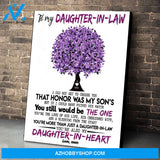 Mom To Daughter In Law Canvas Print Wall Art - Matte Canvas