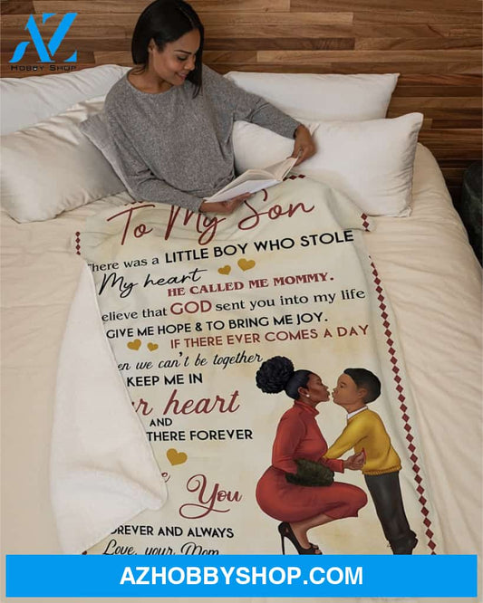 Mom To My Son Fleece Blanket