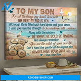 Mom to son - The sea - You are the artist of your life - Family Landscape Canvas Prints, Wall Art
