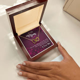 Mom You Turn Worries And Fears Into Happiness Interlocking Hearts Necklace