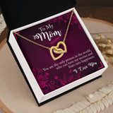 Mom You Turn Worries And Fears Into Happiness Interlocking Hearts Necklace