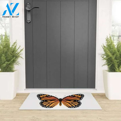 Monarch Butterfly Doormat Indoor and Outdoor Doormat Entrance Rug Sweet Home Decor Housewarming Gift Gift for Butterfly Lovers Insect Lovers Gift Idea