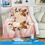Monarch Butterfly Premium Blanket, Butterfly Throw, Microfiber Butterfly Blanket, Comfy Pink Butterfly Blanket For Teens And Adults