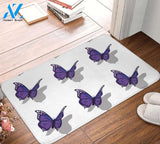 Monarch Purple Butterfly Doormat Indoor And Outdoor Mat Entrance Rug Sweet Home Decor Housewarming Gift Gift For Friend Family Butterflies Lovers