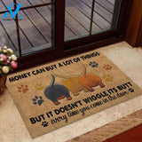 Money Can Buy A Lot Of Things Dachshund Funny Doormat Gift For Dog Lovers Birthday Gift Home Decor Warm House Gift Welcome Mat