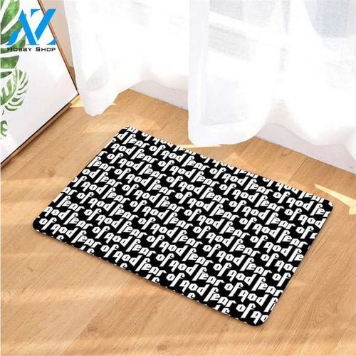 monochrome pattern fear of god doormats