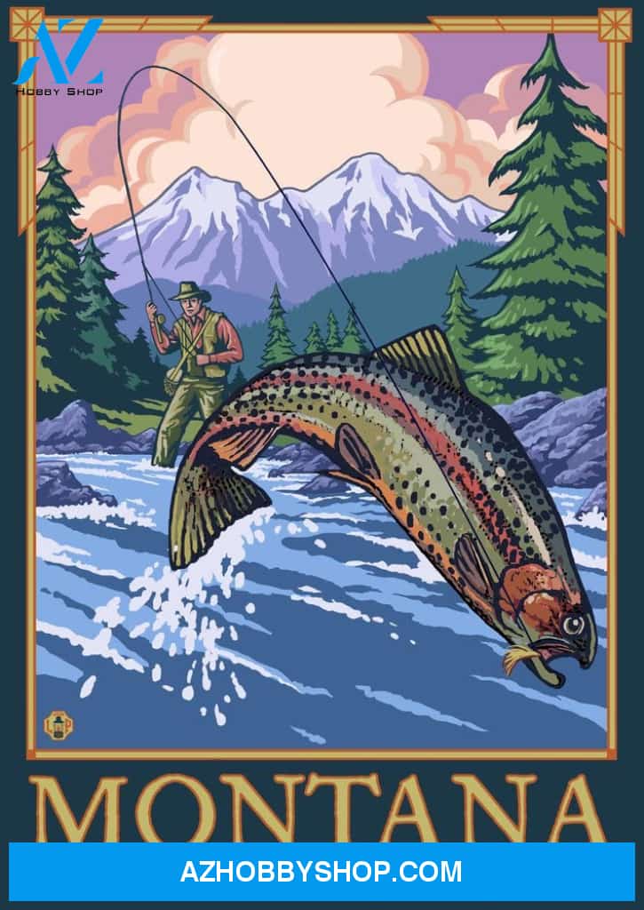 Montana Big Sky Country Fly Fishing Scene