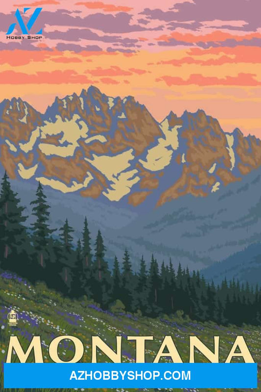 Montana Big Sky Country Spring Flowers 