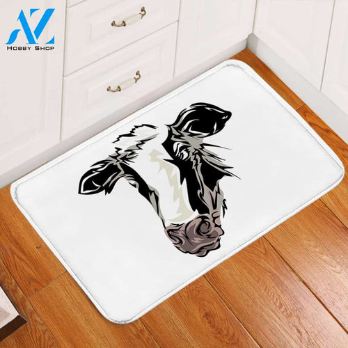 Moo Mugshot Door Mat