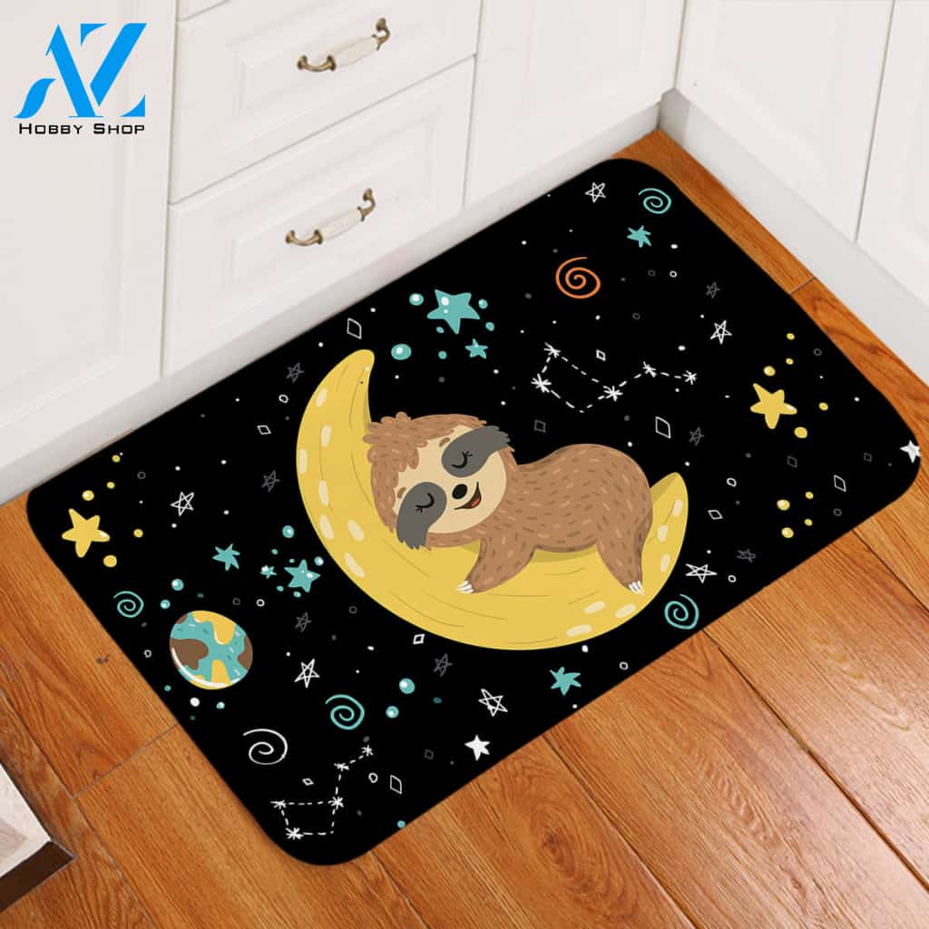 Moon Snooze Space Door Mat