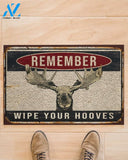 Moose Wipe Your Hooves Vintage Funny Indoor And Outdoor Doormat Warm House Gift Welcome Mat Birthday Gift For Moose Lovers