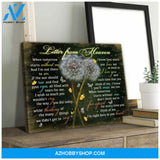 Moosfy Letter From Heaven | Butterflies Memorial Canvas Wall Art Decor| Wrap Canvas Ready To Hang