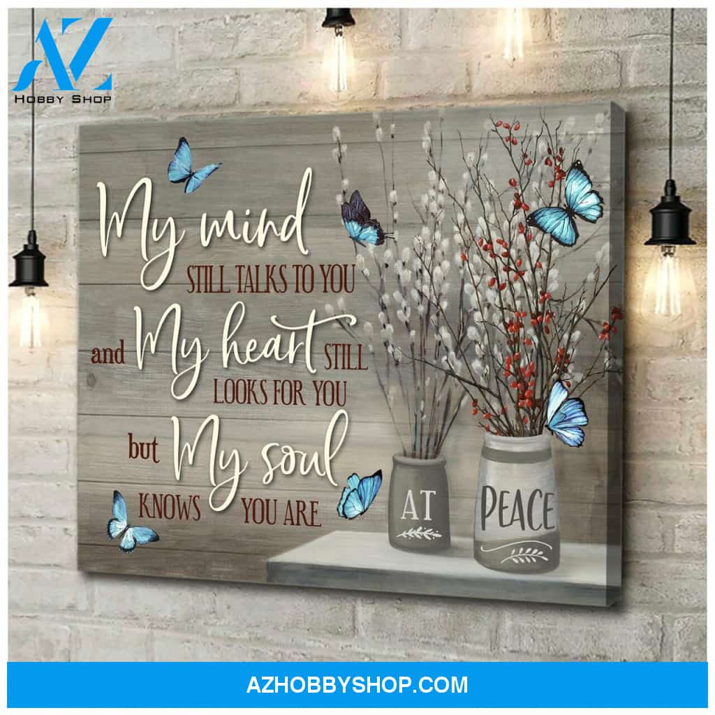 Moosfy - My Mind Butterfly Wall Art Canvas