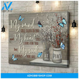 Moosfy - My Mind Butterfly Wall Art Canvas