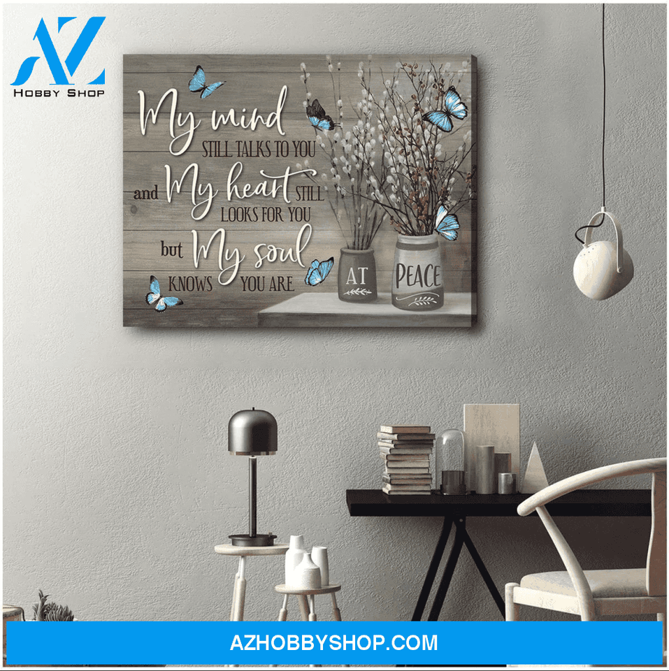 Moosfy - My Mind Butterfly Wall Art Canvas