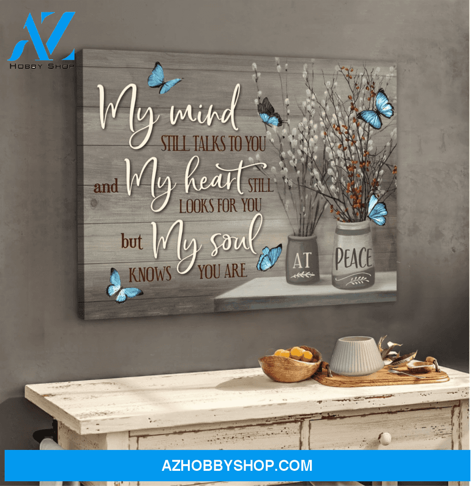 Moosfy - My Mind Butterfly Wall Art Canvas