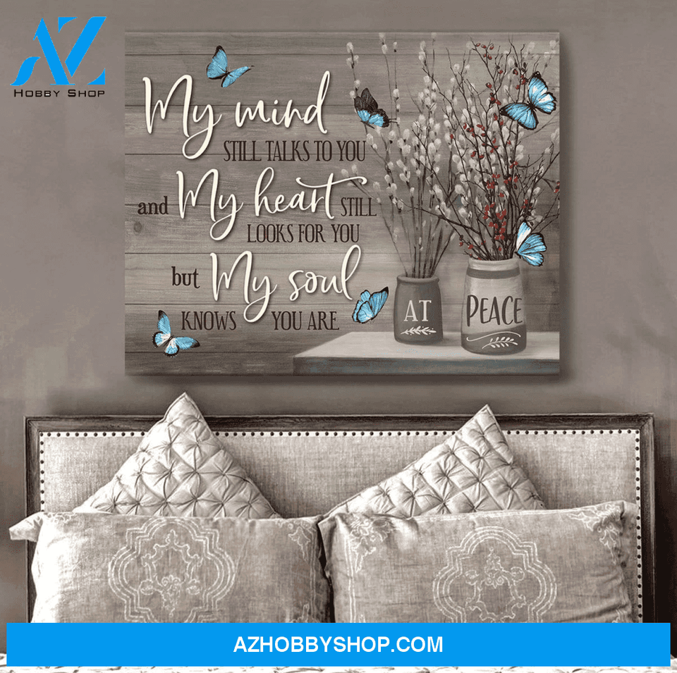 Moosfy - My Mind Butterfly Wall Art Canvas